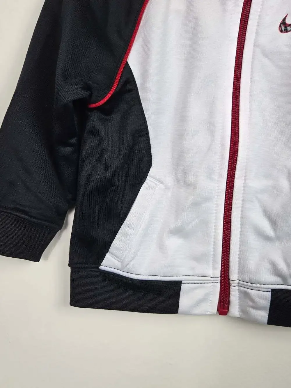 Nike Toddler Track Jacket Black White Red Zip Up Athletic Jacket 12M